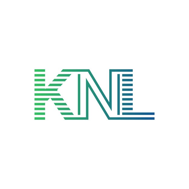 Moderno diseño de logotipo de KNL Carta KNL Minimalista Profesional y versátil Icono de marca para la identidad empresarial