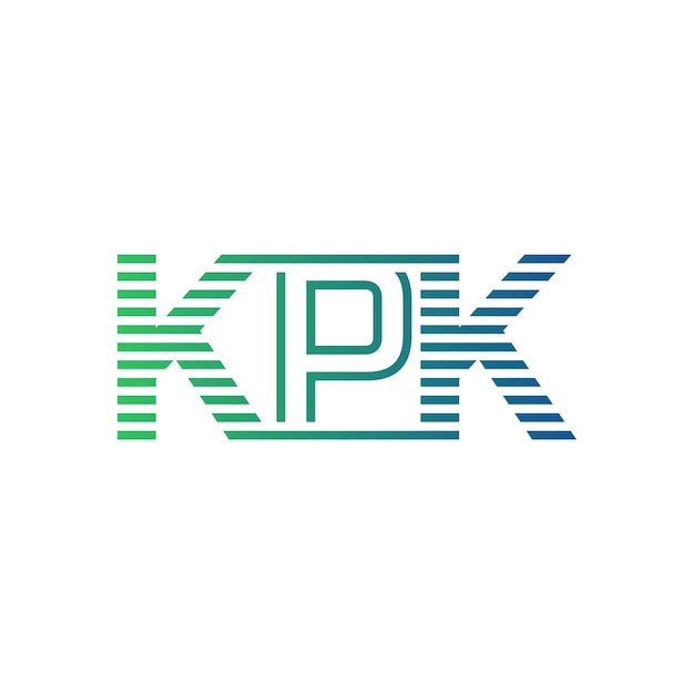 Moderno diseño de logotipo de KPK Carta KPK minimalista profesional y versátil icono de marca para la identidad empresarial
