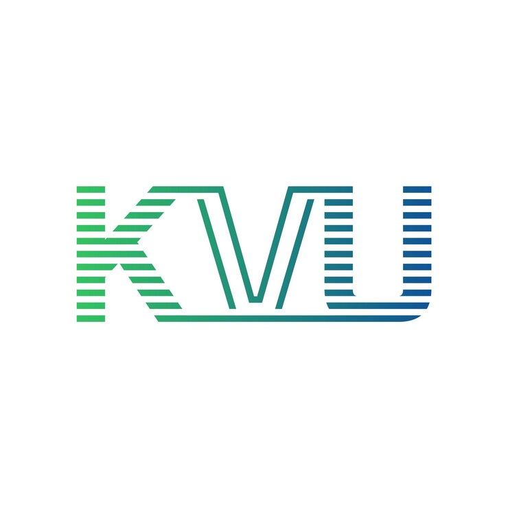 Vector moderno diseño de logotipo de kvu carta kvu minimalista profesional y versátil icono de marca para la identidad empresarial