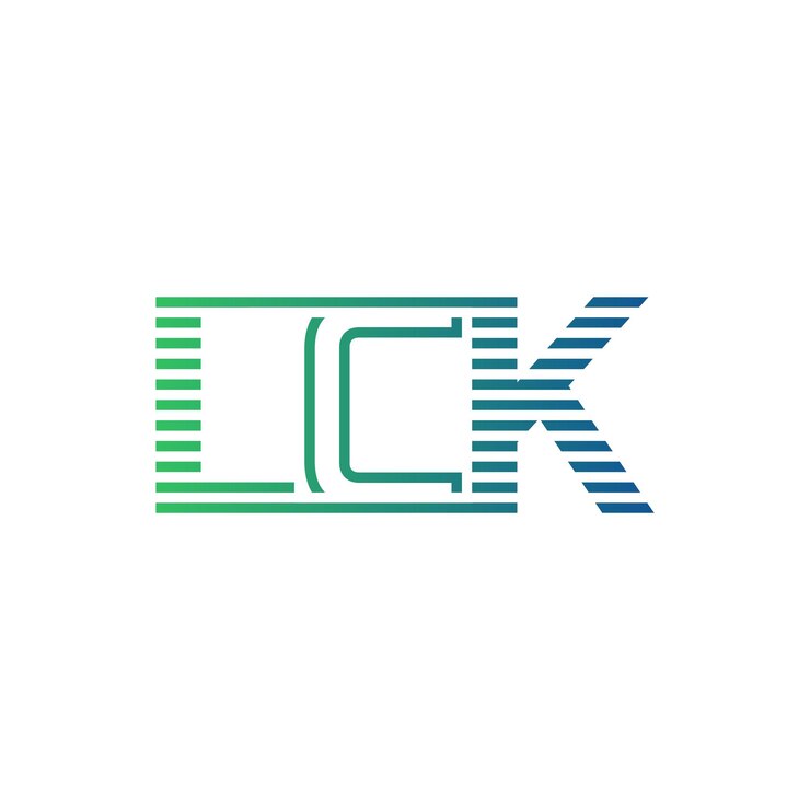 Vector moderno diseño de logotipo lck carta lck minimalista profesional y versátil icono de marca para la identidad empresarial
