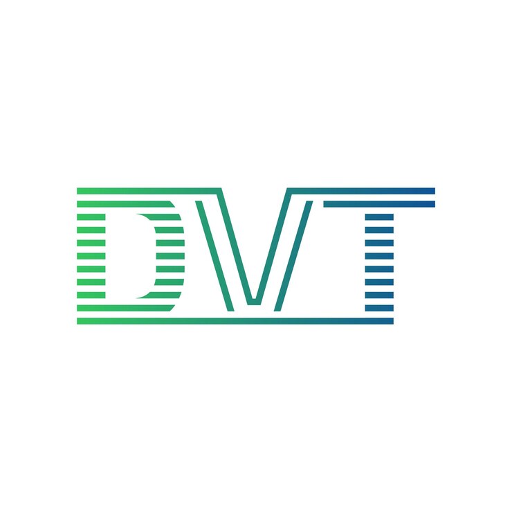 Vector moderno diseño de logotipo de letra dvt minimalista profesional y versátil icono de marca para la identidad empresarial