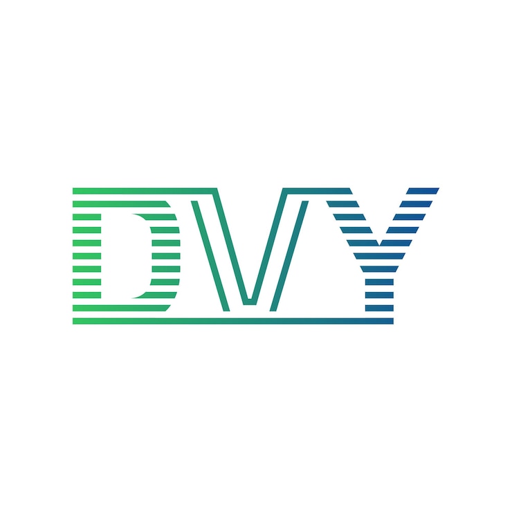 Vector moderno diseño de logotipo de letra dvy minimalista profesional y versátil icono de marca para la identidad empresarial