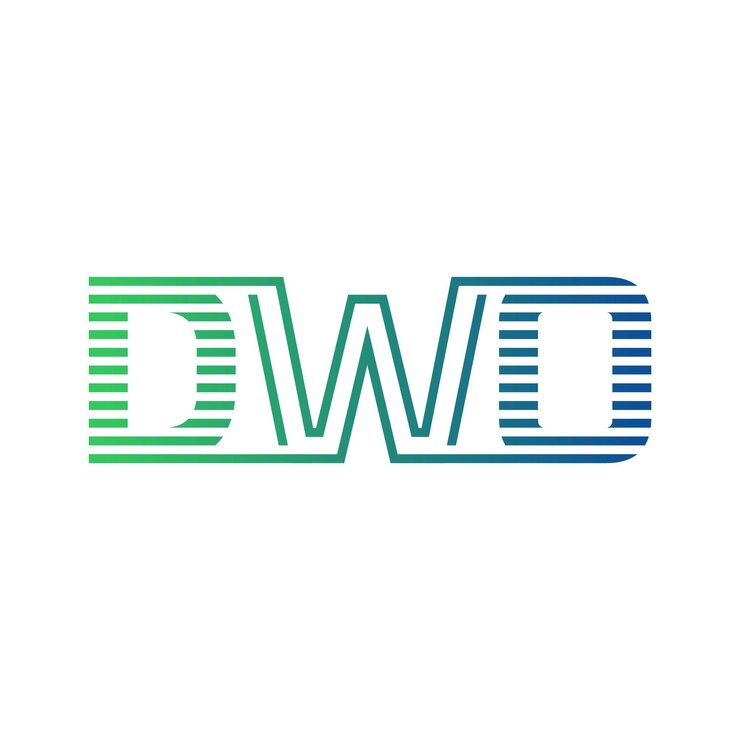 Vector moderno diseño de logotipo letra dwo minimalista profesional y versátil icono de marca para la identidad empresarial
