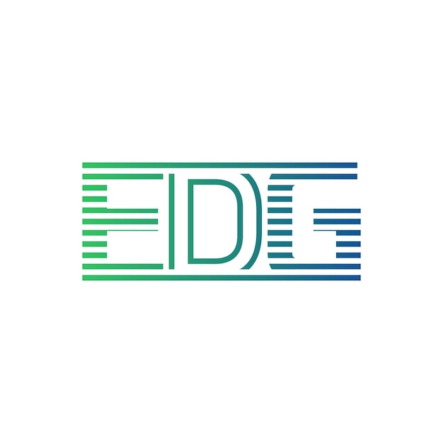 Moderno diseño de logotipo de letra EDG minimalista profesional y versátil icono de marca para la identidad empresarial