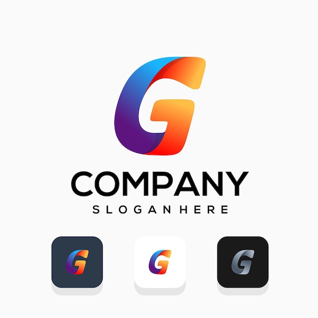 Moderno diseño de logotipo letra g