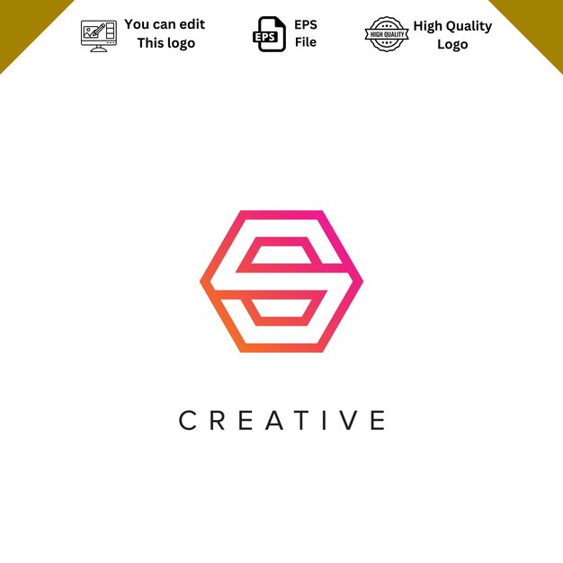 Moderno diseño de logotipo de letra S Minimalista plantilla de logotipo S para el vector de marca empresarial