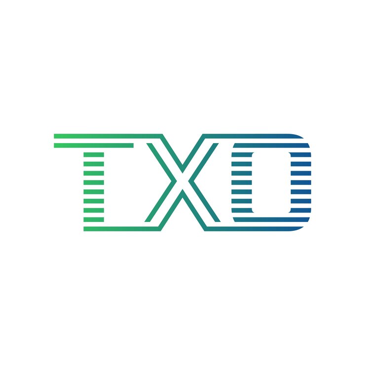 Vector moderno diseño de logotipo de letra txo minimalista profesional y versátil icono de marca para la identidad empresarial