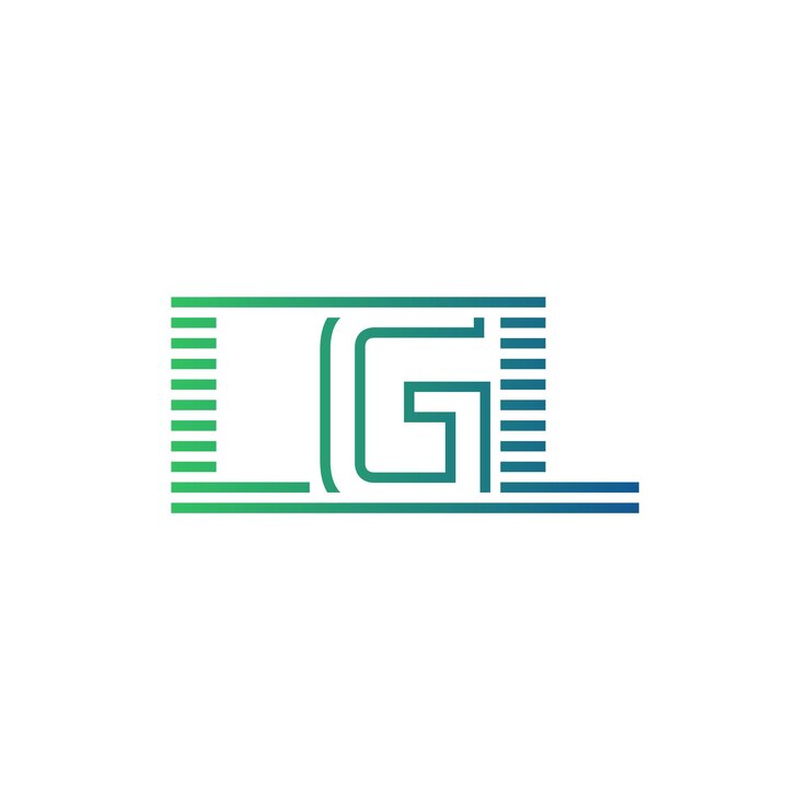 Vector moderno diseño de logotipo de lgl carta lgl minimalista profesional y versátil icono de marca para la identidad empresarial