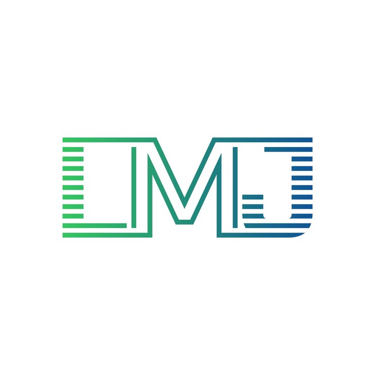 Vector moderno diseño de logotipo de lmj carta lmj minimalista profesional y versátil icono de marca para la identidad empresarial