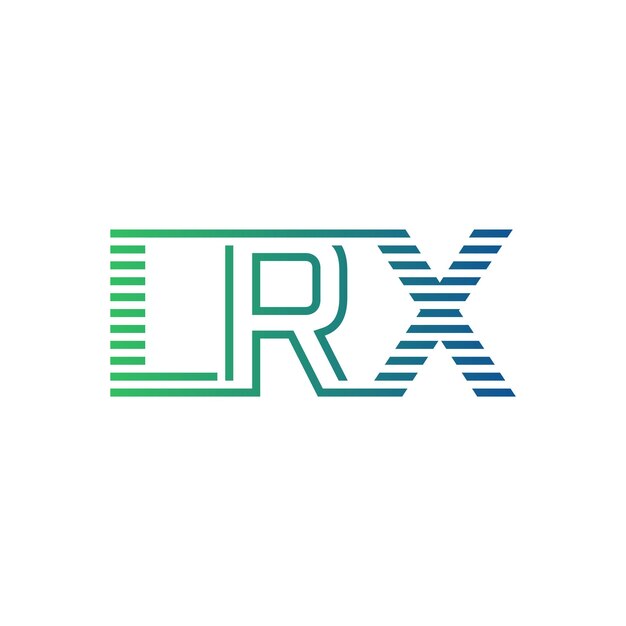 Moderno diseño de logotipo LRX letra LRX minimalista profesional y versátil icono de marca para la identidad empresarial