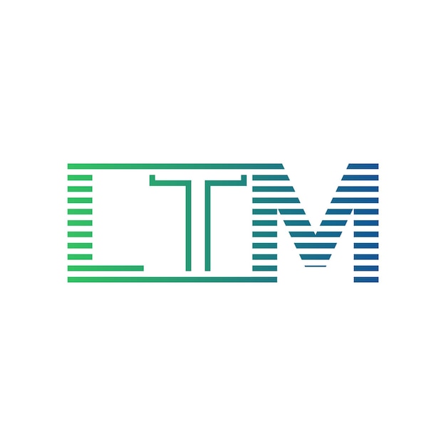 Moderno diseño de logotipo de LTM Carta LTM minimalista profesional y versátil icono de marca para la identidad empresarial