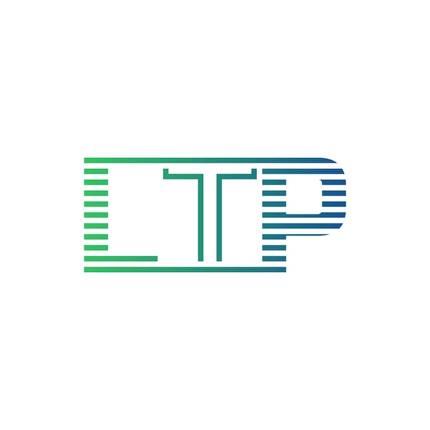 Moderno diseño de logotipo de LTP Carta LTP Minimalista Profesional y versátil icono de marca para la identidad empresarial