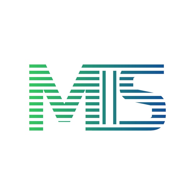 Moderno diseño de logotipo de MIS Carta MIS minimalista profesional y versátil icono de marca para la identidad empresarial