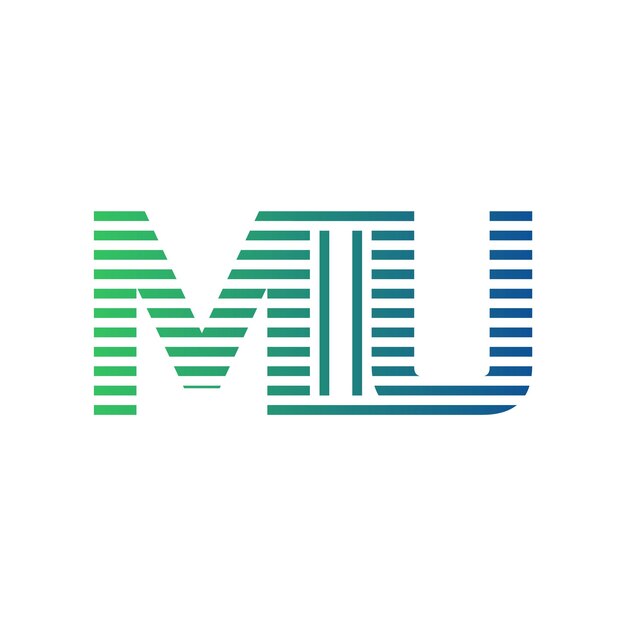Moderno diseño de logotipo de MIU Carta MIU Minimalista Profesional y Versátil Icon de marca para la identidad empresarial