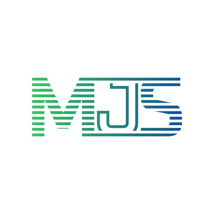 Vector moderno diseño de logotipo de mjs carta mjs minimalista profesional y versátil icono de marca para la identidad empresarial