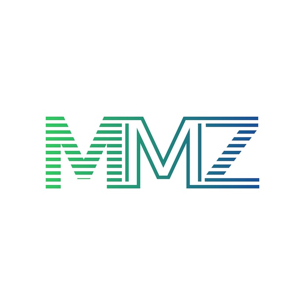 Moderno diseño de logotipo de MMZ Carta MMZ Minimalista Profesional y versátil Icono de marca para la identidad empresarial
