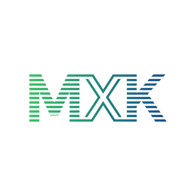 Moderno diseño de logotipo MXK Carta MXK Minimalista Profesional y versátil Icono de marca para la identidad empresarial
