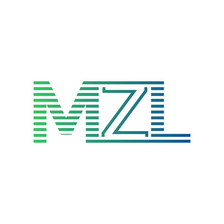 Vector moderno diseño de logotipo de mzl carta mzl minimalista profesional y versátil icono de marca para la identidad empresarial