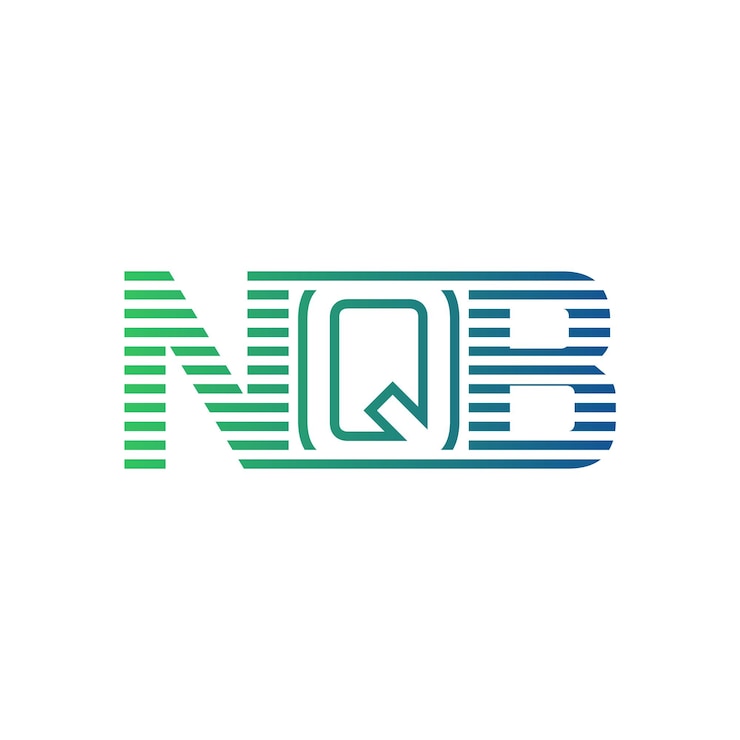 Vector moderno diseño de logotipo de nqb carta nqb minimalista profesional y versátil icono de marca para la identidad empresarial