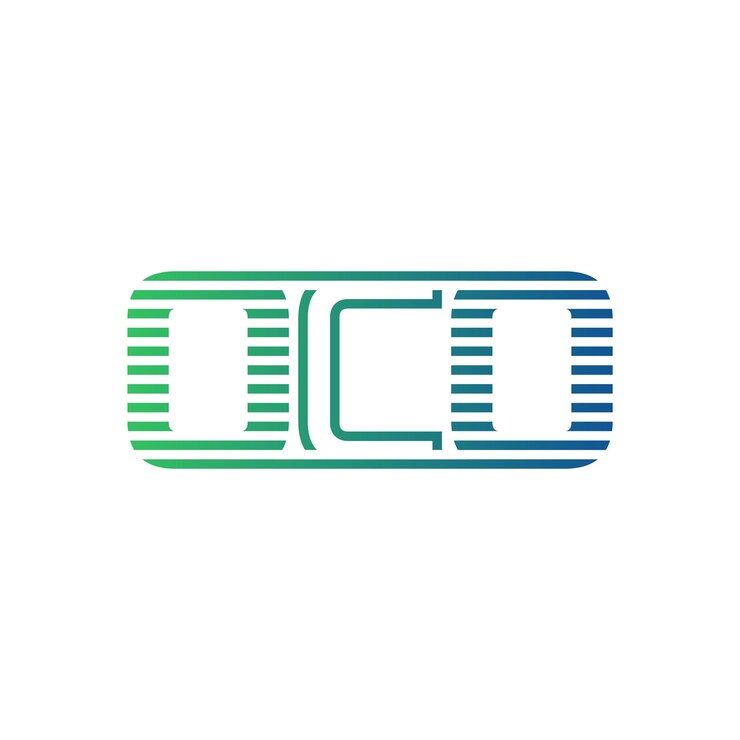 Vector moderno diseño de logotipo de oco carta oco minimalista profesional y versátil icono de marca para la identidad empresarial