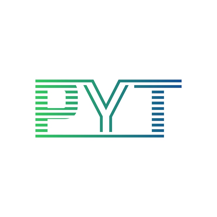 Vector moderno diseño de logotipo pyt carta pyt minimalista profesional y versátil icono de marca para la identidad empresarial