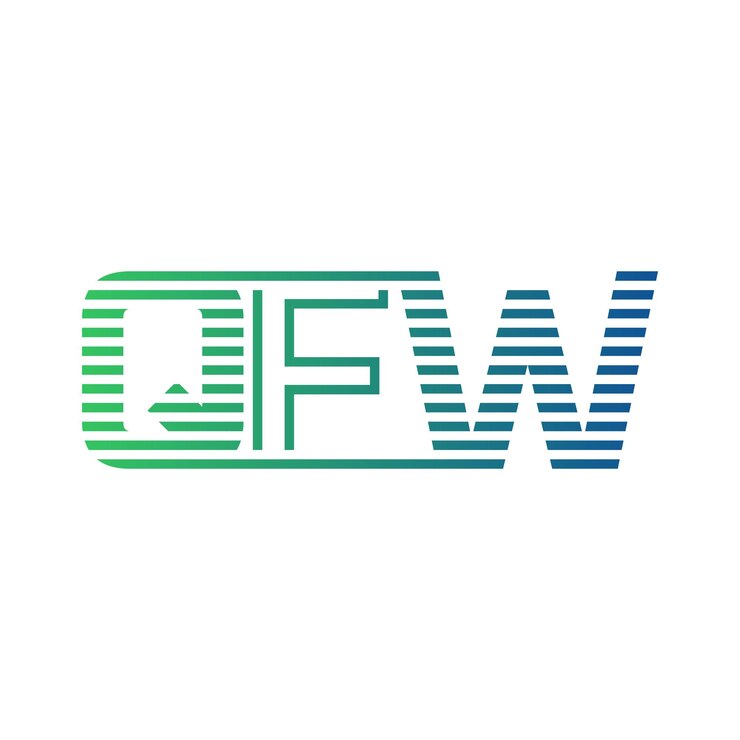 Vector moderno diseño de logotipo de qfw carta qfw minimalista profesional y versátil icono de marca para la identidad empresarial