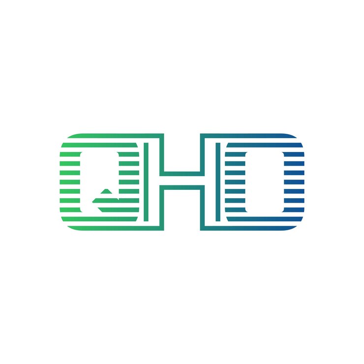 Vector moderno diseño de logotipo de qho carta qho minimalista profesional y versátil icono de marca para la identidad empresarial
