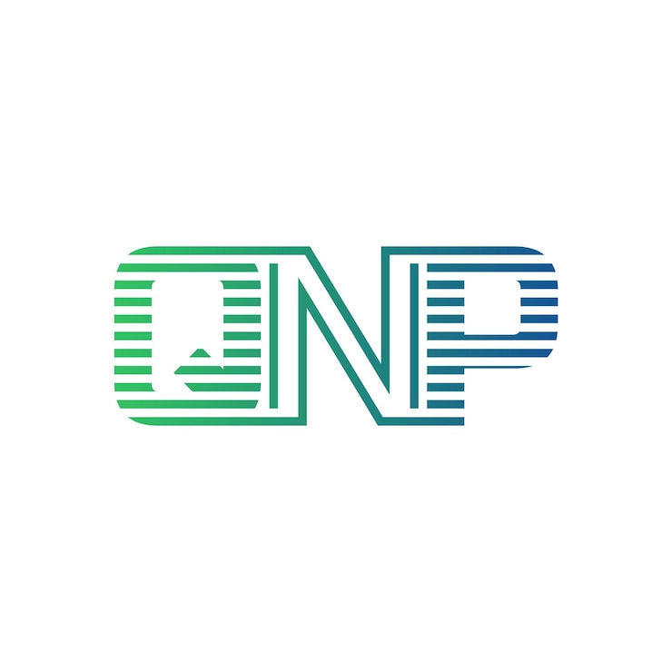 Vector moderno diseño de logotipo de qnp carta qnp minimalista profesional y versátil icono de marca para la identidad empresarial