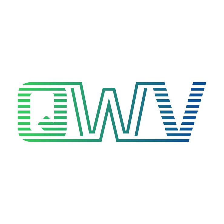 Vector moderno diseño de logotipo qwv carta qwv minimalista profesional y versátil icono de marca para la identidad empresarial
