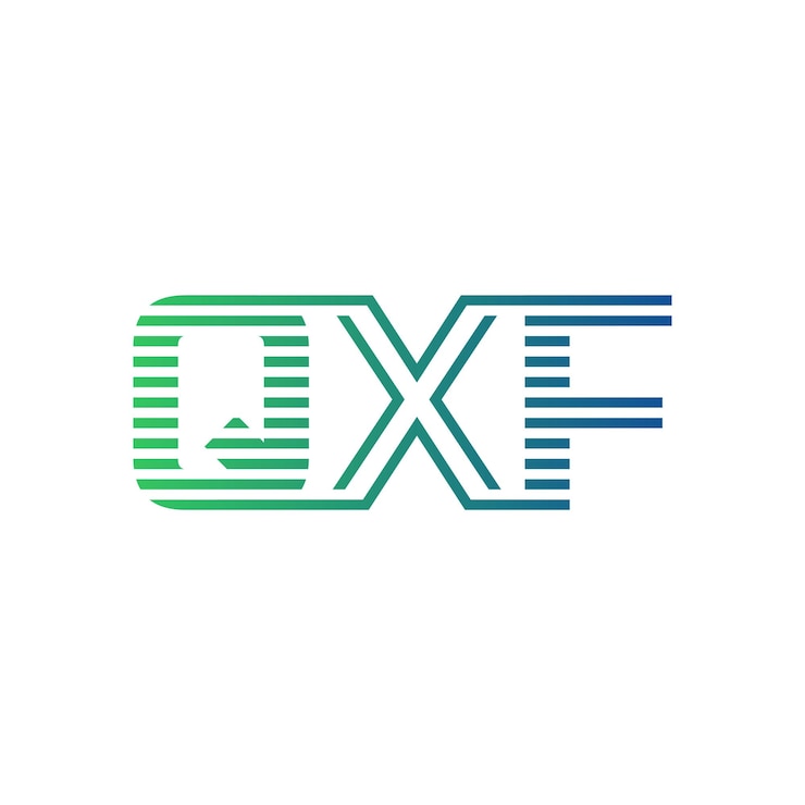 Vector moderno diseño de logotipo qxf carta qxf minimalista profesional y versátil icono de marca para la identidad empresarial