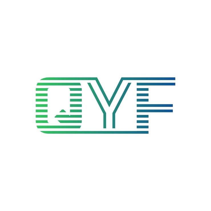 Vector moderno diseño de logotipo qyf carta qyf minimalista profesional y versátil icono de marca para la identidad empresarial