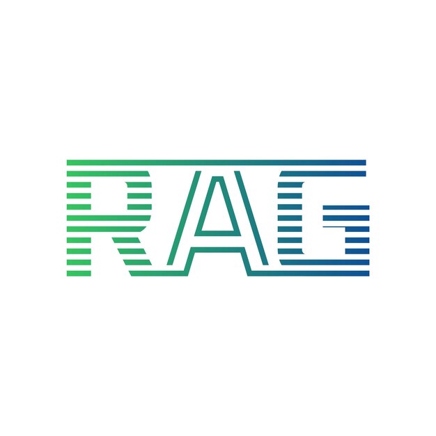 Moderno diseño de logotipo de RAG Carta RAG Minimalista Profesional y versátil icono de marca para la identidad empresarial