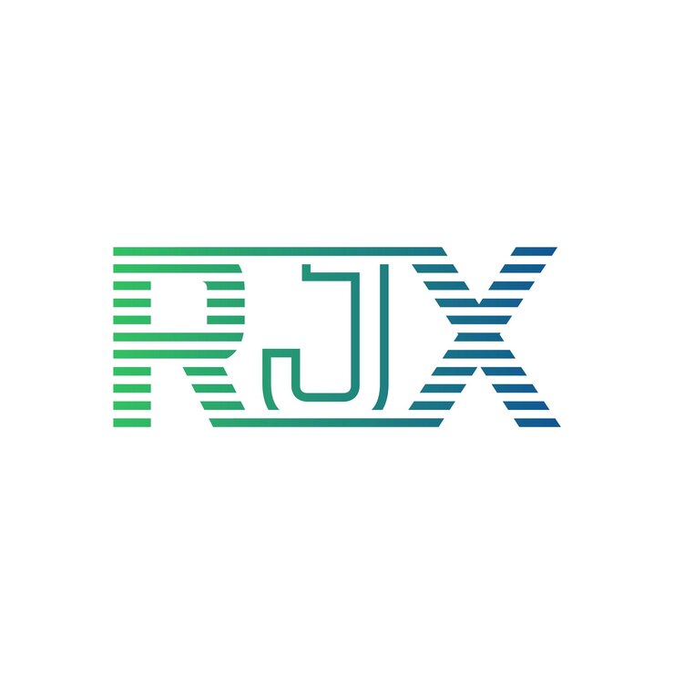 Vector moderno diseño de logotipo rjx carta rjx minimalista profesional y versátil icono de marca para la identidad empresarial