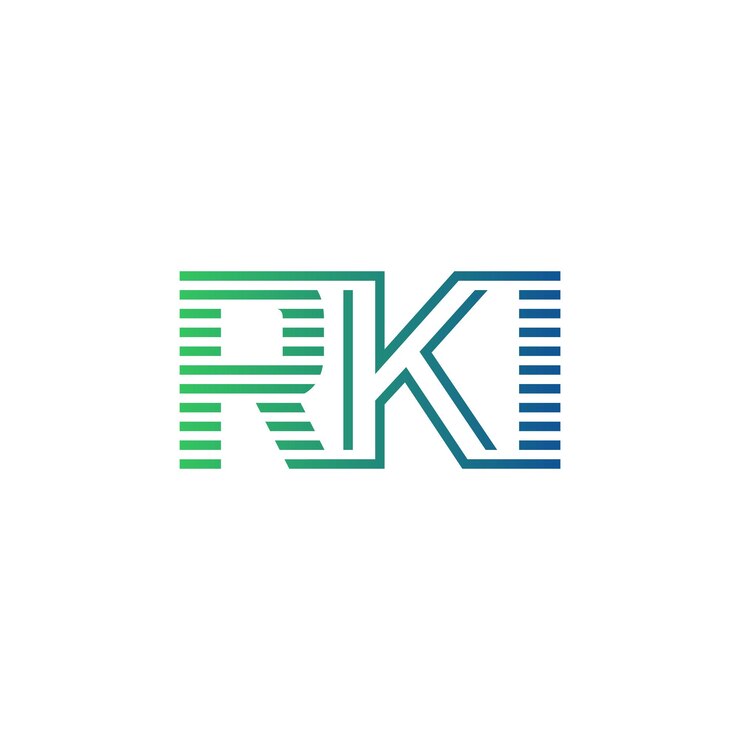 Vector moderno diseño de logotipo de rki carta rki minimalista profesional y versátil icono de marca para la identidad empresarial