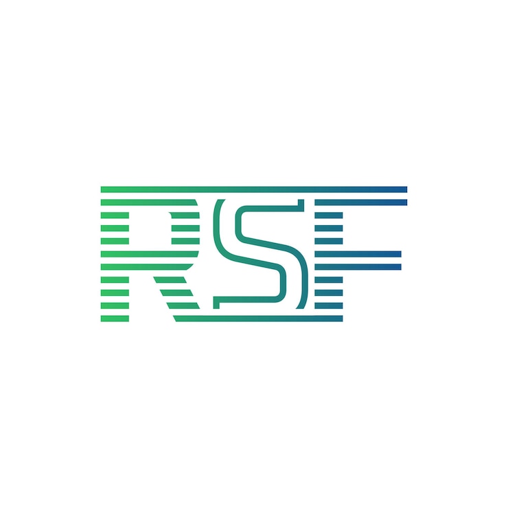 Vector moderno diseño de logotipo de rsf carta rsf minimalista profesional y versátil icono de marca para la identidad empresarial