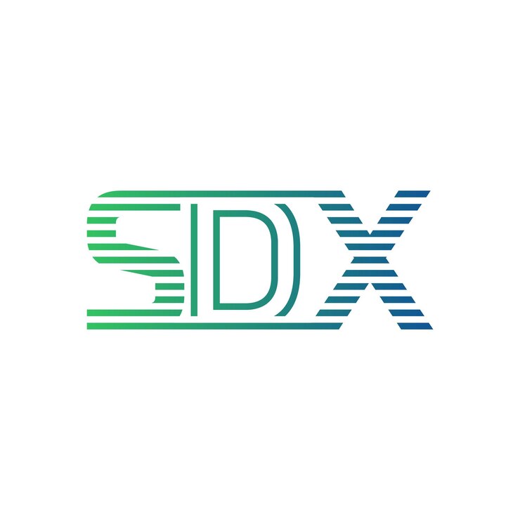 Vector moderno diseño de logotipo sdx carta sdx minimalista profesional y versátil icono de marca para la identidad empresarial