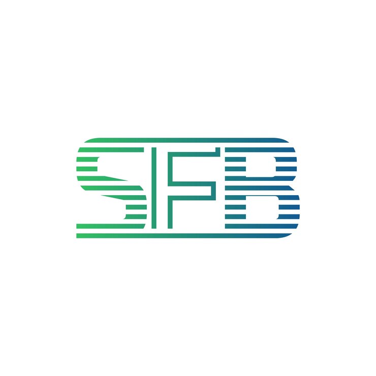 Vector moderno diseño de logotipo de sfb carta sfb minimalista profesional y versátil icono de marca para la identidad empresarial