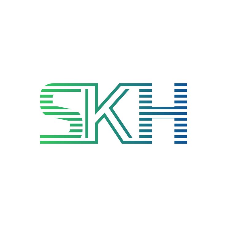 Vector moderno diseño de logotipo skh letra skh minimalista profesional y versátil icono de marca para la identidad empresarial