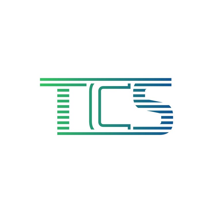 Vector moderno diseño de logotipo de tcs carta tcs minimalista profesional y versátil icono de marca para la identidad empresarial