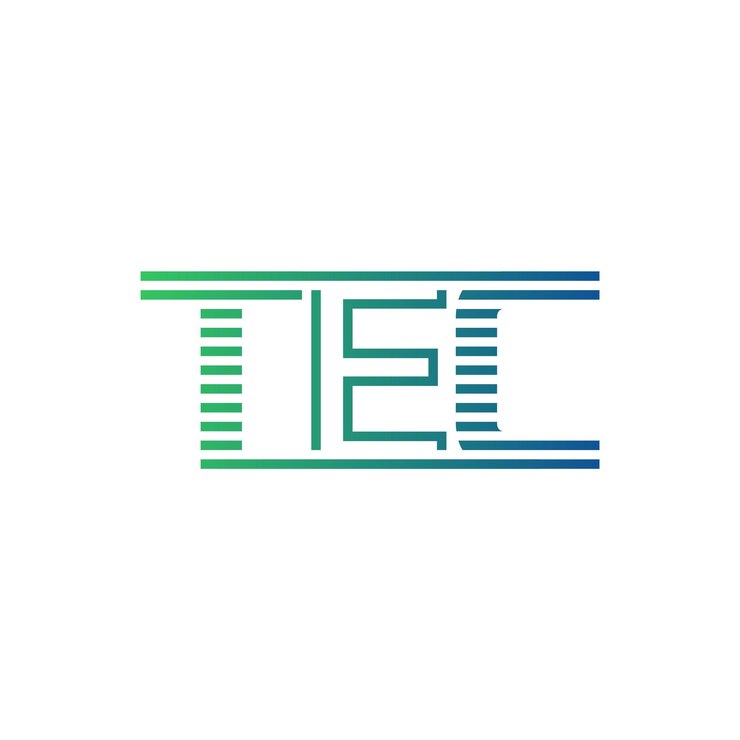 Vector moderno diseño de logotipo de tec carta tec minimalista profesional y versátil icono de marca para la identidad empresarial