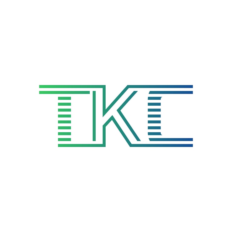 Vector moderno diseño de logotipo de tkc carta tkc minimalista profesional y versátil icono de marca para la identidad empresarial