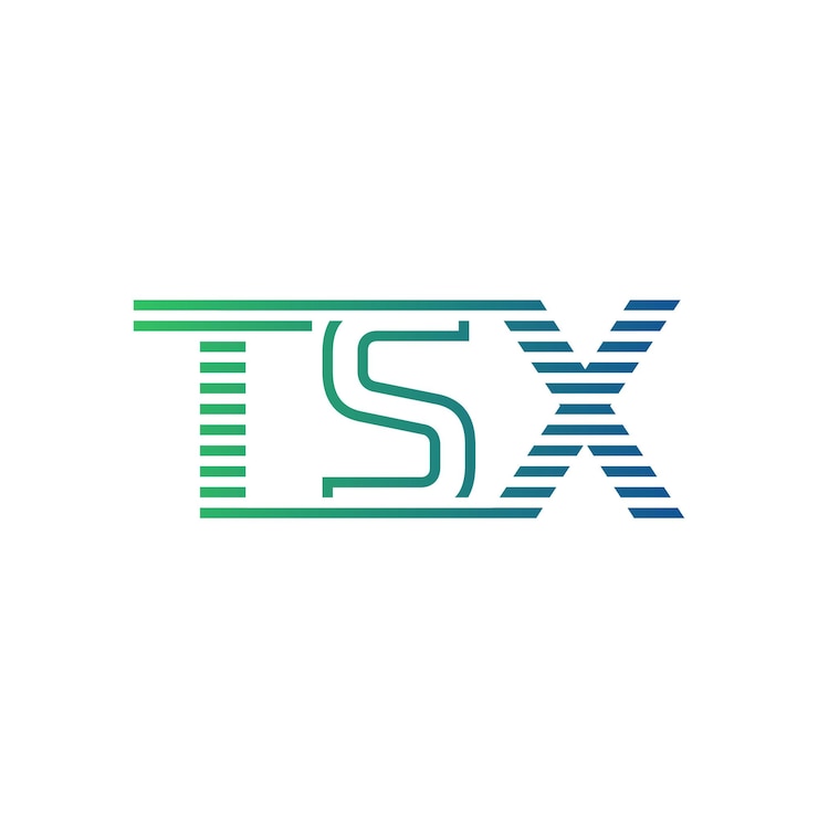 Vector moderno diseño de logotipo de tsx carta tsx minimalista profesional y versátil icono de marca para la identidad empresarial