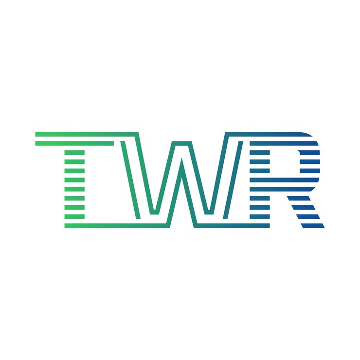 Vector moderno diseño de logotipo twr carta twr minimalista profesional y versátil icono de marca para la identidad empresarial