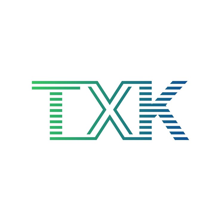 Vector moderno diseño de logotipo txk letra txk minimalista profesional y versátil icono de marca para la identidad empresarial