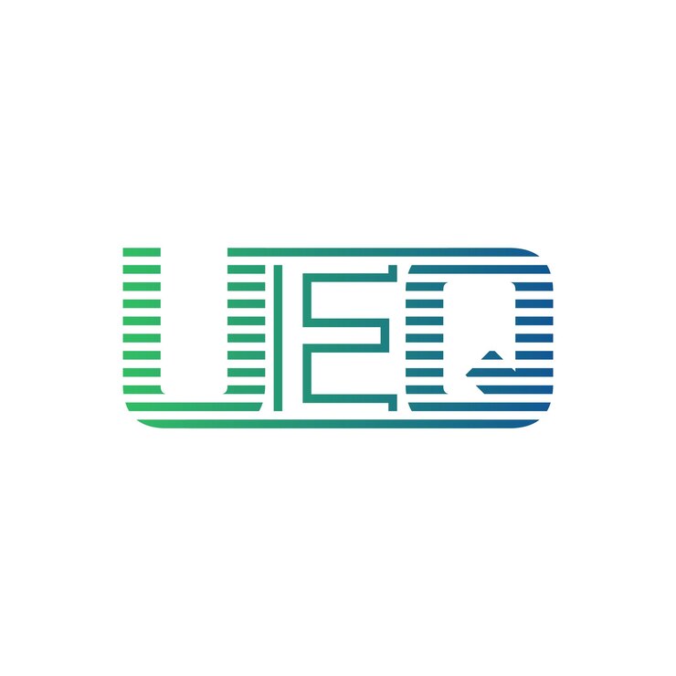 Vector moderno diseño de logotipo ueq carta ueq minimalista profesional y versátil icono de marca para la identidad empresarial