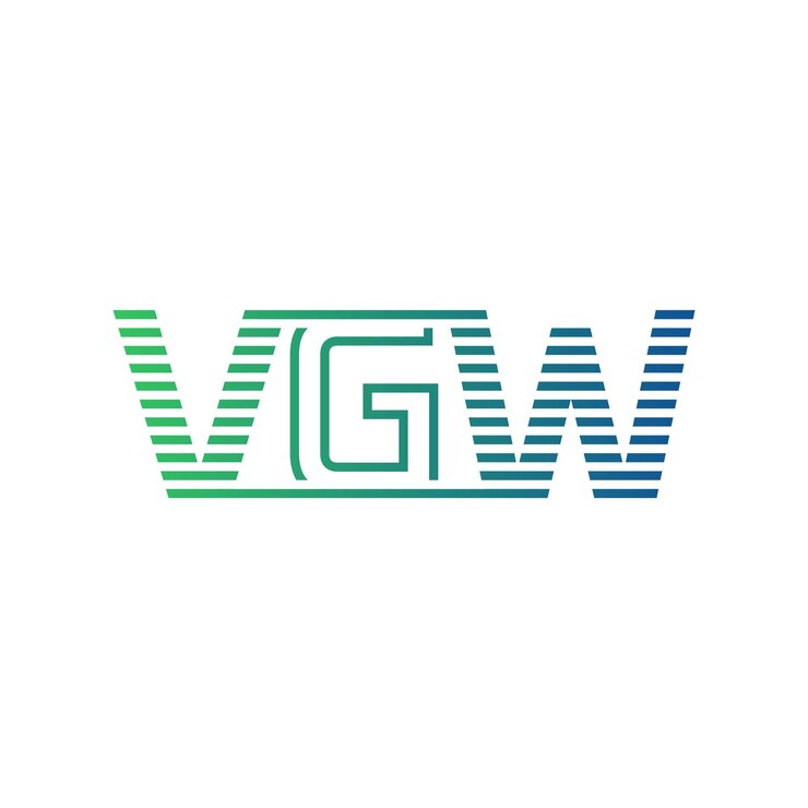 Vector moderno diseño de logotipo de vgw carta vgw minimalista profesional y versátil icono de marca para la identidad empresarial