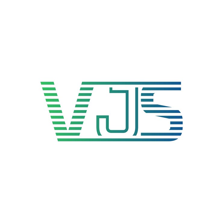Vector moderno diseño de logotipo de vjs carta vjs minimalista profesional y versátil icono de marca para la identidad empresarial