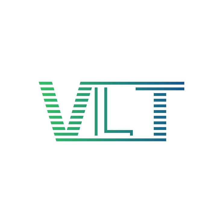 Vector moderno diseño de logotipo vlt carta vlt minimalista profesional y versátil icono de marca para la identidad empresarial