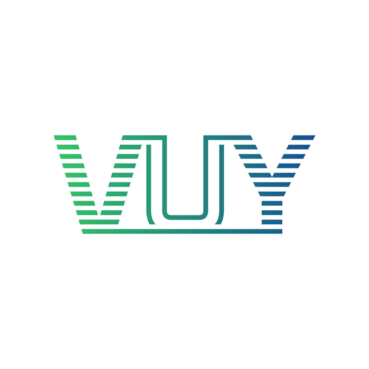 Vector moderno diseño de logotipo de vuy carta vuy minimalista profesional y versátil icono de marca para la identidad empresarial