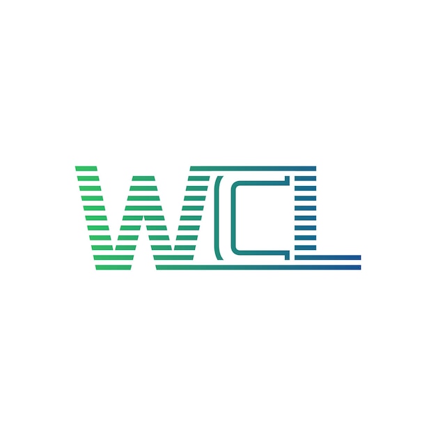Moderno diseño de logotipo de WCL Carta WCL Icono de marca minimalista profesional y versátil para la identidad empresarial